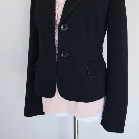 NINE WEST Size 2 Black Suit Jacket Blazer Career Interview - Picture 3 of 11